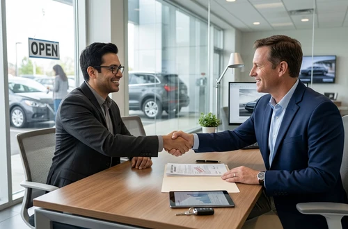 Friendly auto loan advisor ready to assist